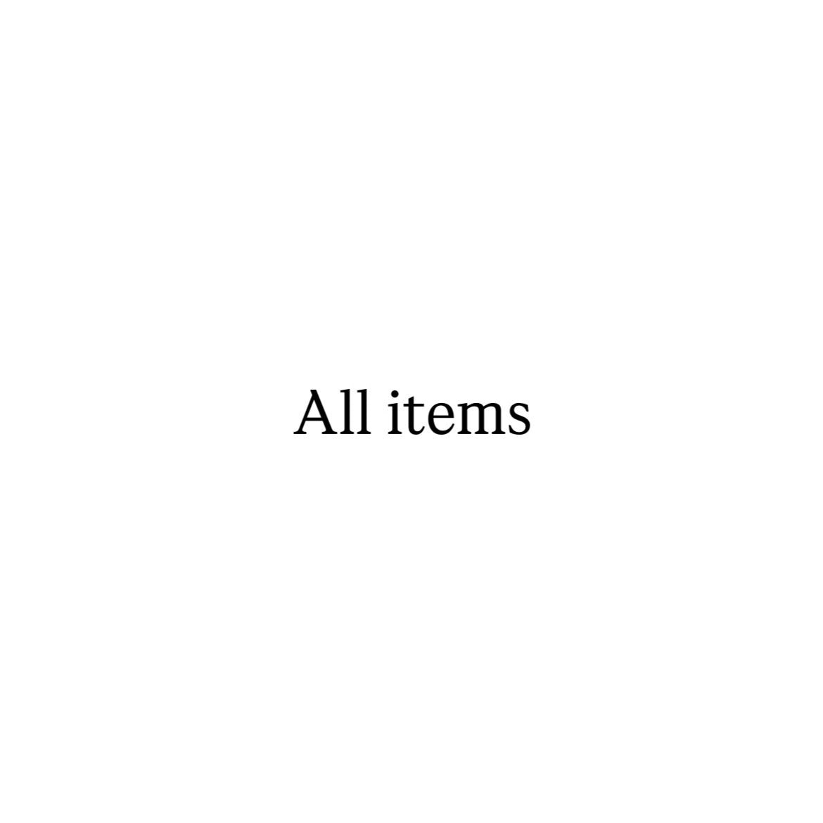 All items