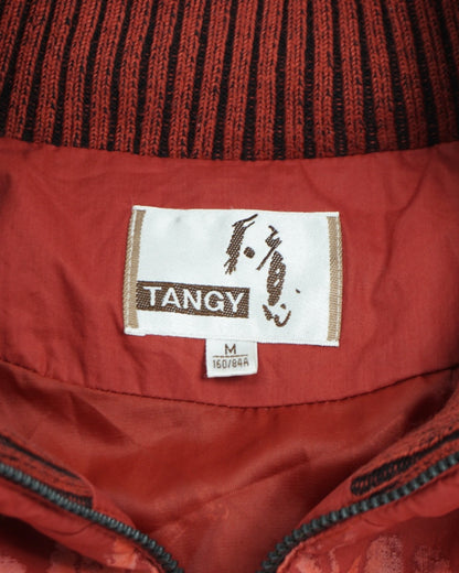 Crimson Bloom Padded Jacket