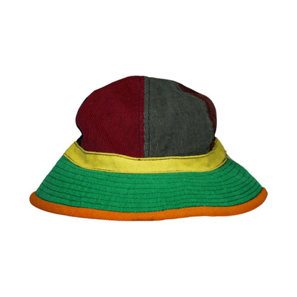 Multi Panel Corduroy Bucket Hat