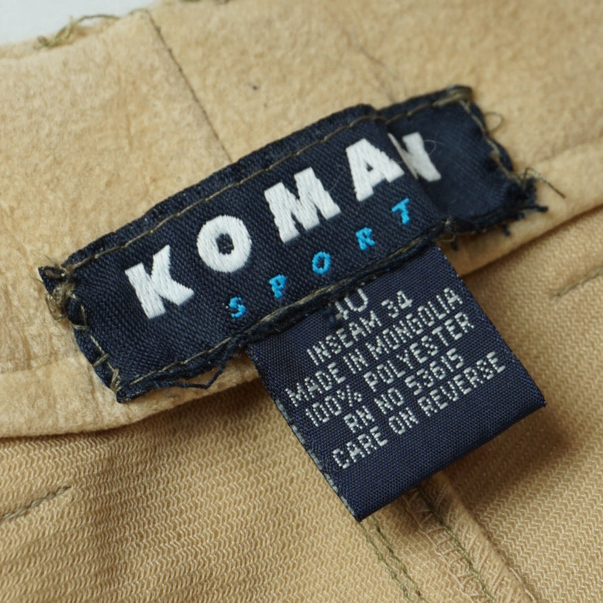 KOMAI SPORT Faux Suede Work Pants