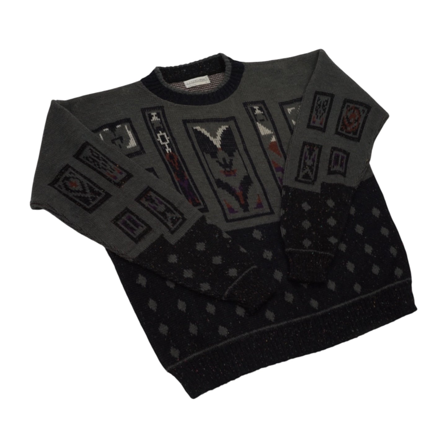 J.J. COCHRAN USA Native Wolf Art Knit