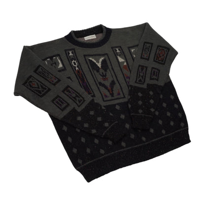 J.J. COCHRAN USA Native Wolf Art Knit