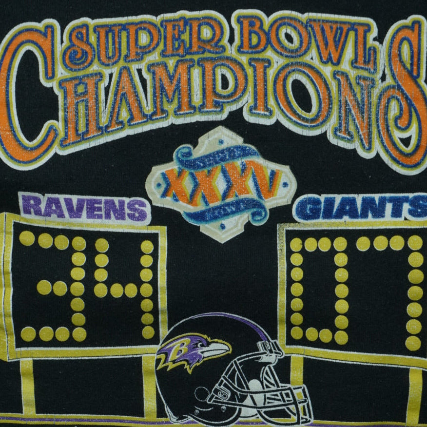 Baltimore Ravens Super Bowl XXXV Champions Crewneck