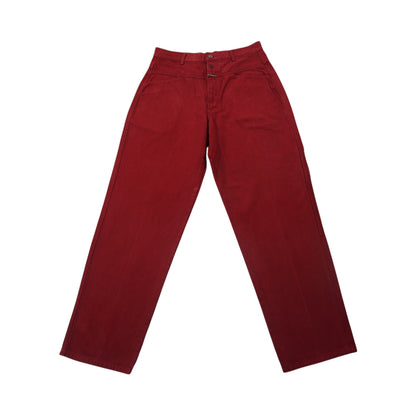 Marithé + François Girbaud Work Chino – Deep Red Garment Dye