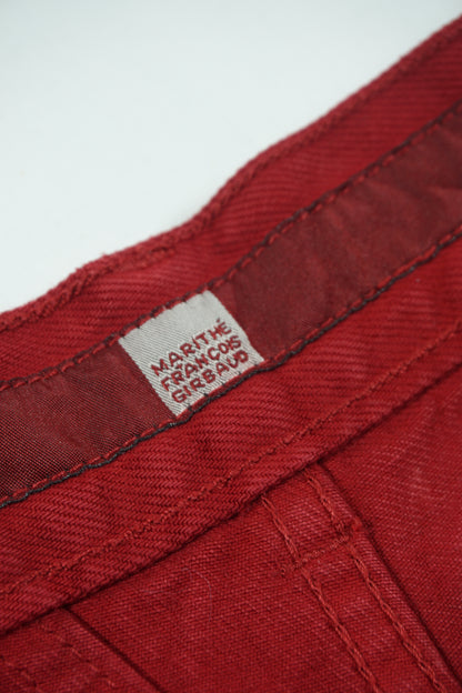 Marithé + François Girbaud Work Chino – Deep Red Garment Dye