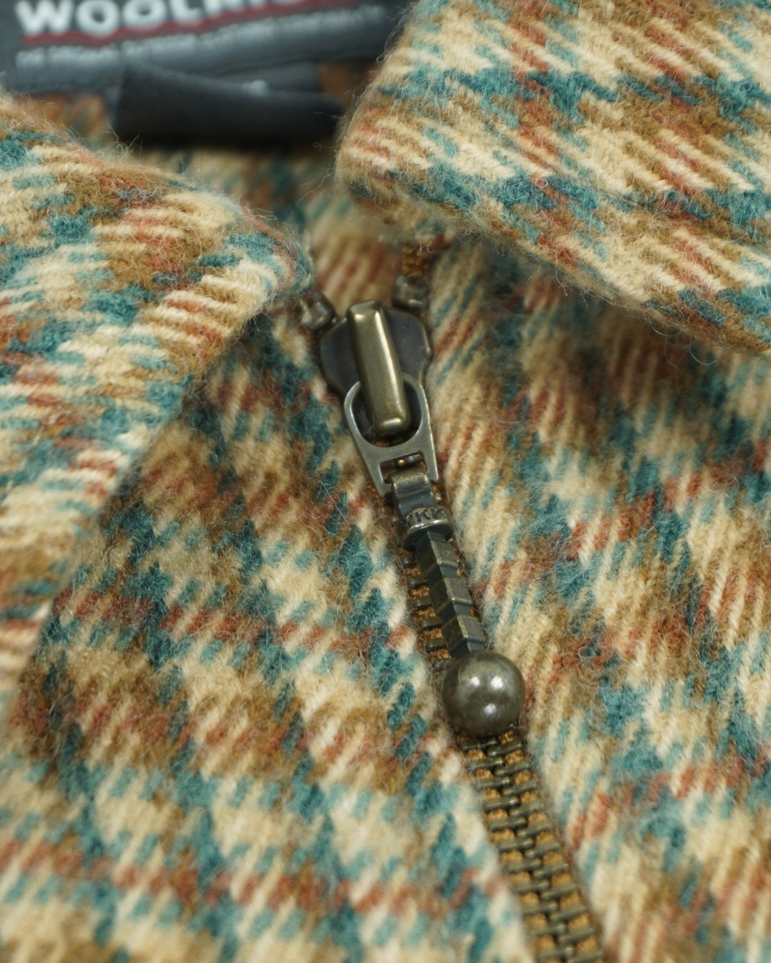 Woolrich Plaid Wool Zip Jacket