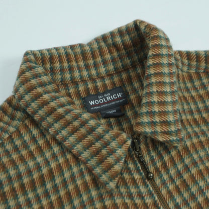 Woolrich Plaid Wool Zip Jacket