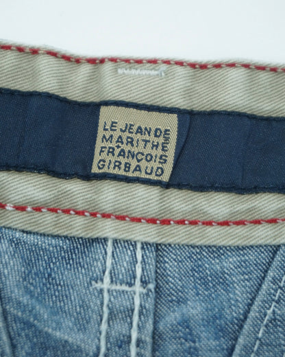 Marithé + François Girbaud Faded Indigo Denim Pants