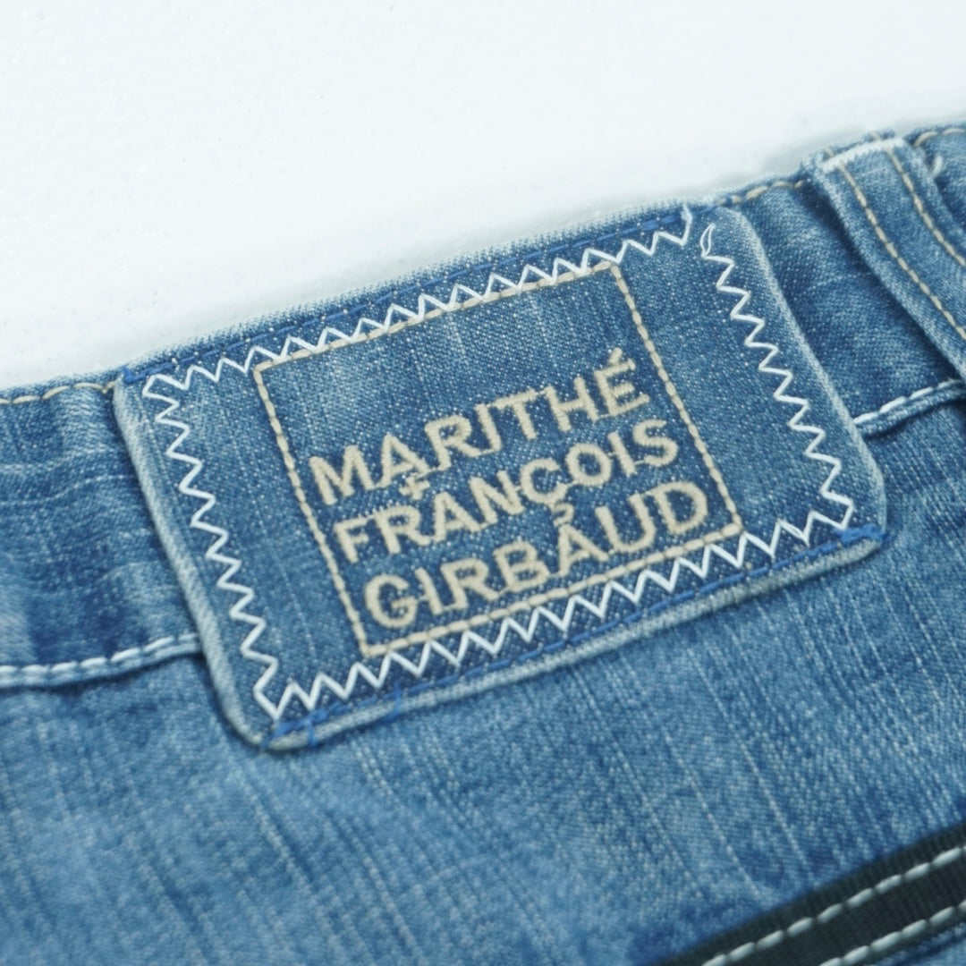 Marithé + François Girbaud Faded Indigo Denim Pants