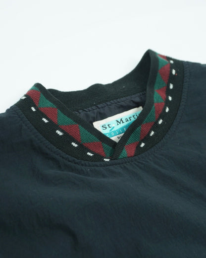 St. Martin Quilted Crewneck Pullover