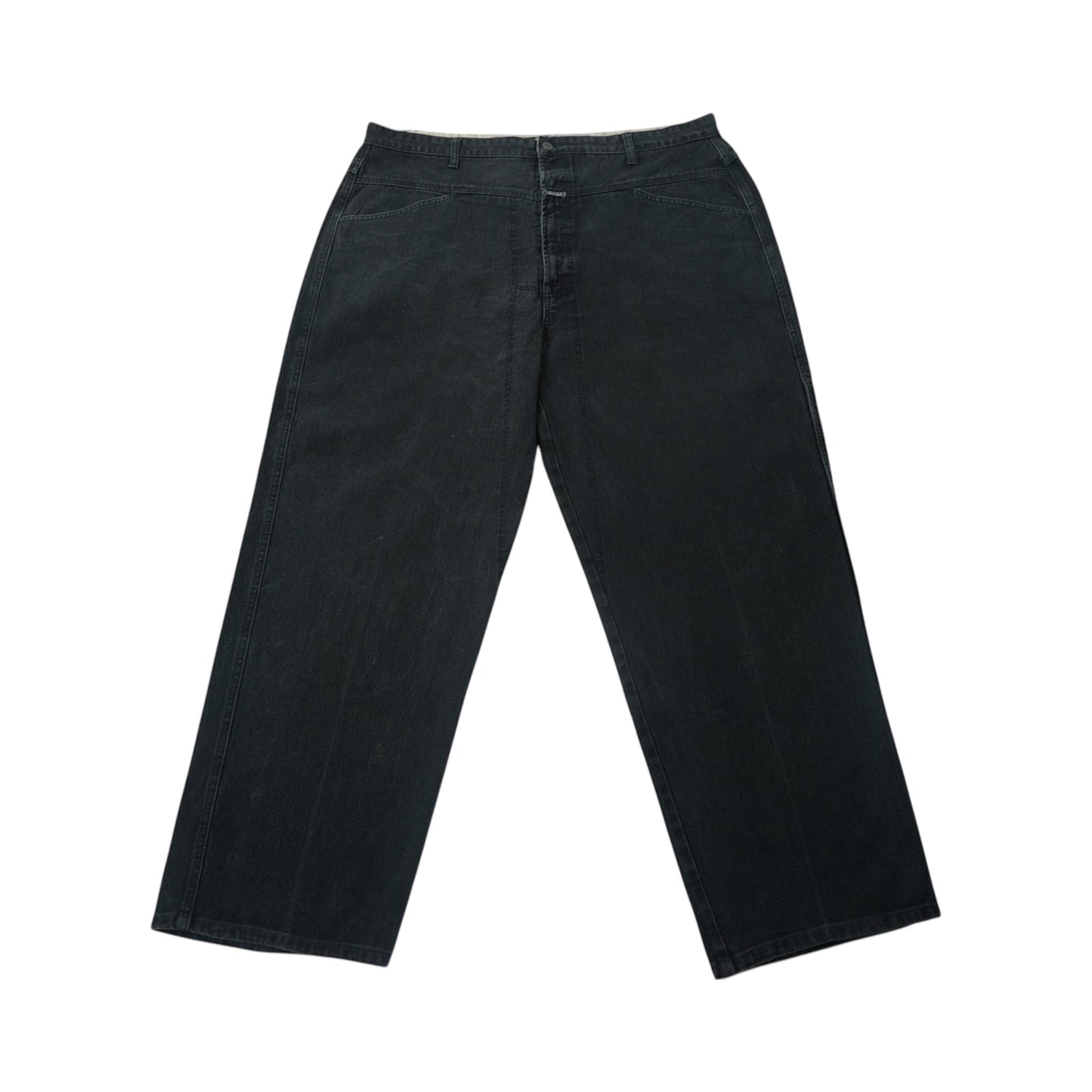 Marithé + François Girbaud Black Wide Denim – 1990s–2000s