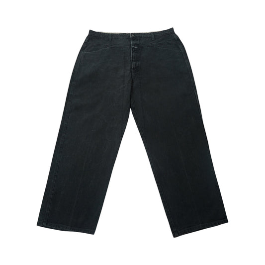Marithé + François Girbaud Black Wide Denim – 1990s–2000s