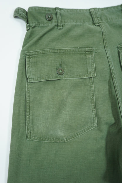 U.S. Army Utility Pants – OG-107 Cotton Sateen (1960s–70s)