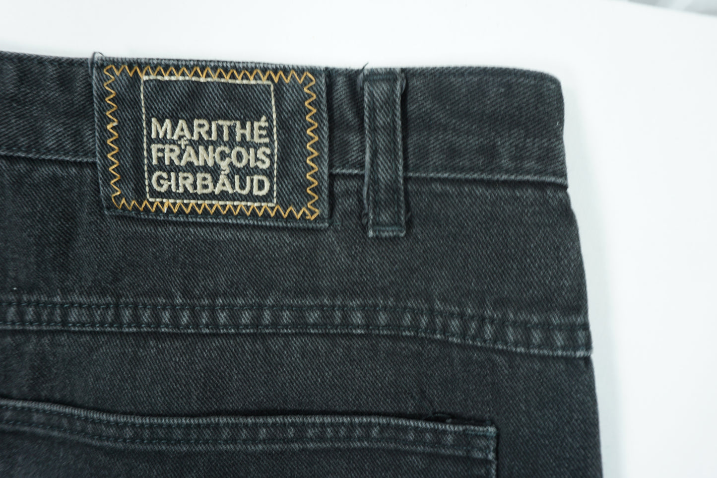 Marithé + François Girbaud Black Wide Denim – 1990s–2000s
