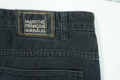 Marithé + François Girbaud Black Wide Denim – 1990s–2000s