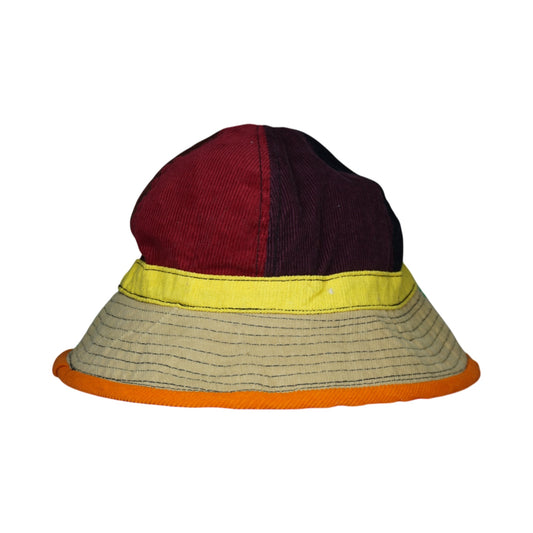 Multi Panel Corduroy Bucket Hat