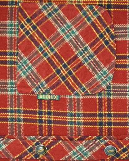 Vintage Red Plaid Work Shirt