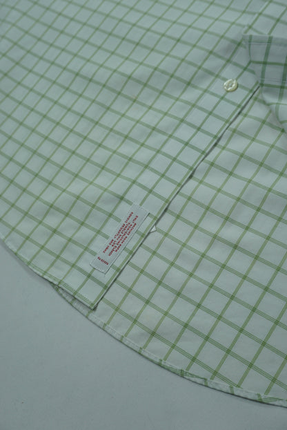 Brooks Brothers Button Down Shirt – Pale Mint Grid