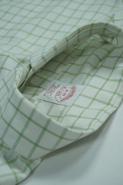 Brooks Brothers Button Down Shirt – Pale Mint Grid