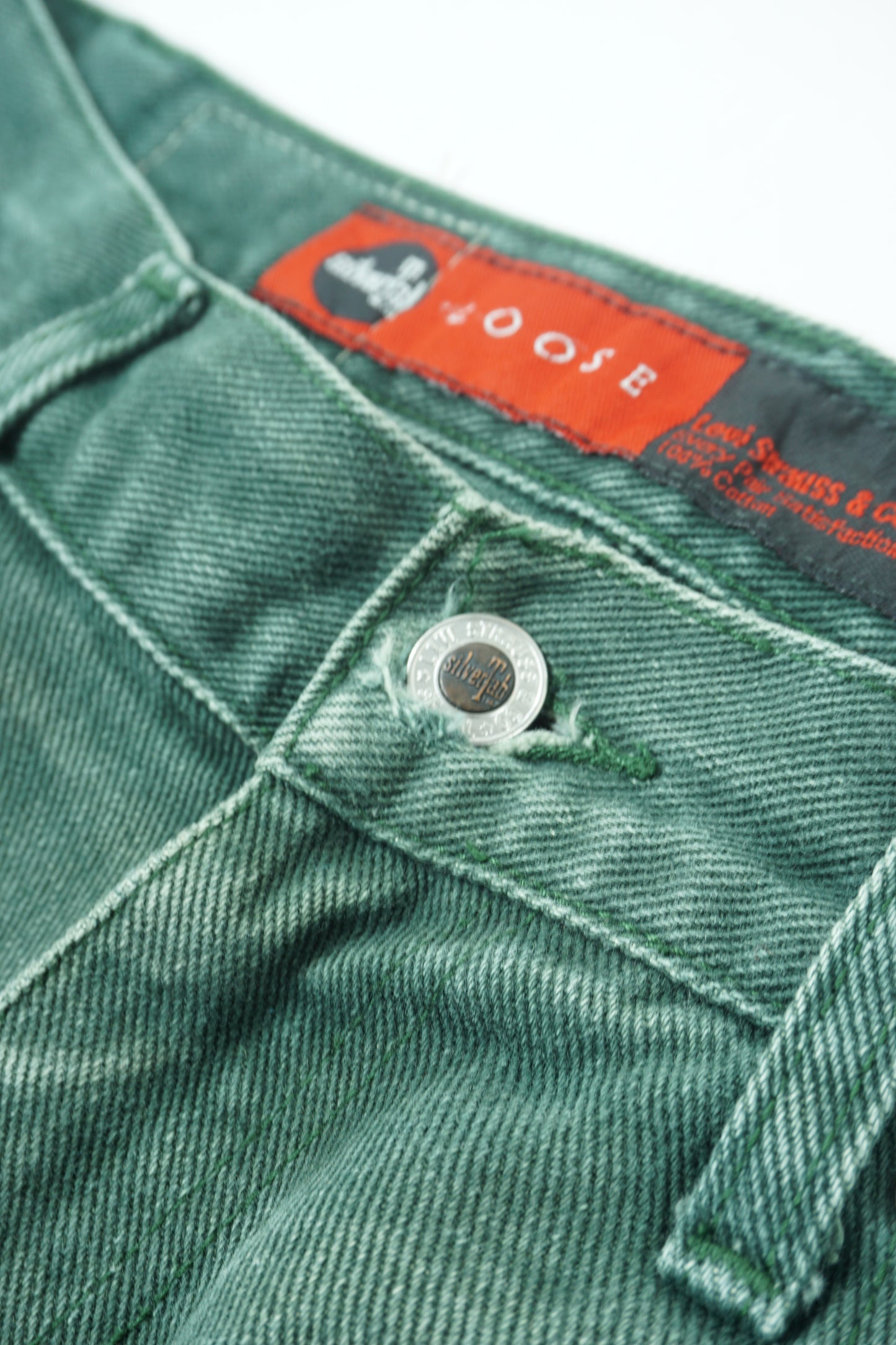 Levi’s Silvertab “LOOSE” – Green Denim Fade (1990s–2000s)