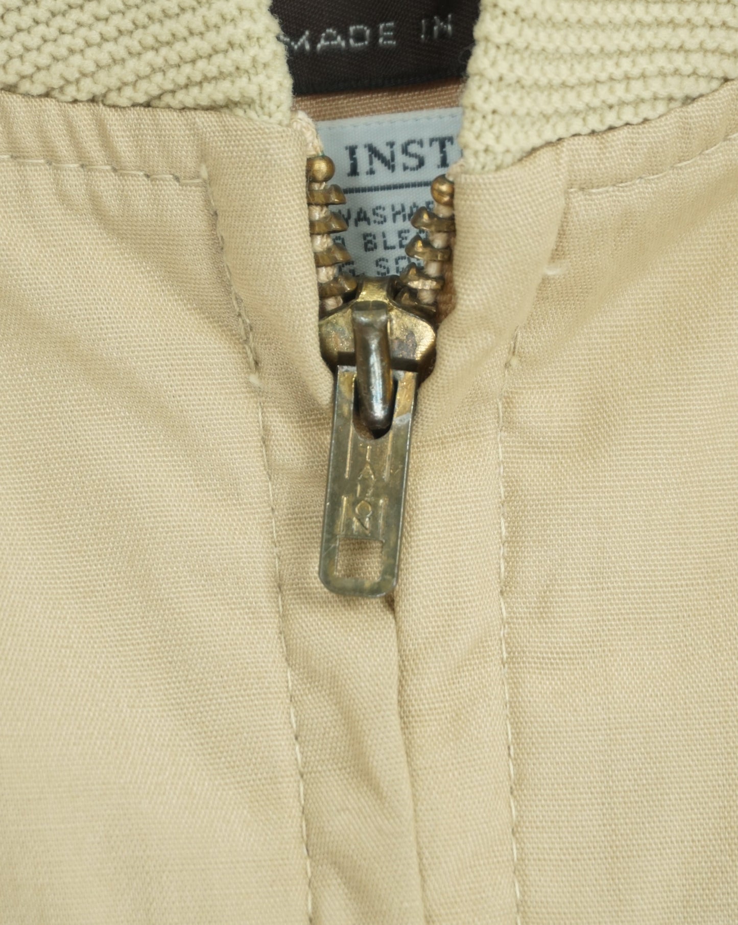 CAMPUS Beige Zip Jacket 70s