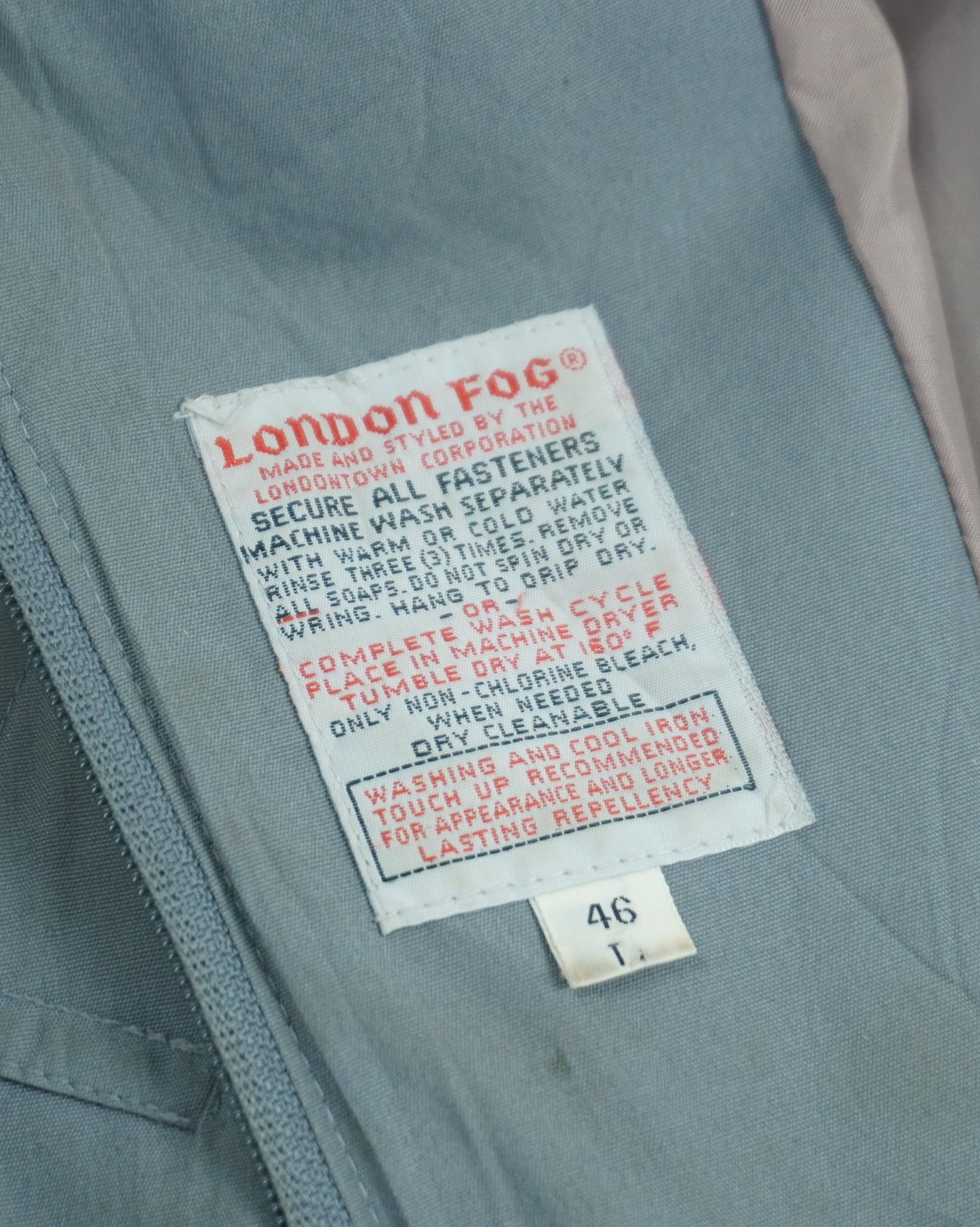 London Fog Two-Tone Zip Jacket