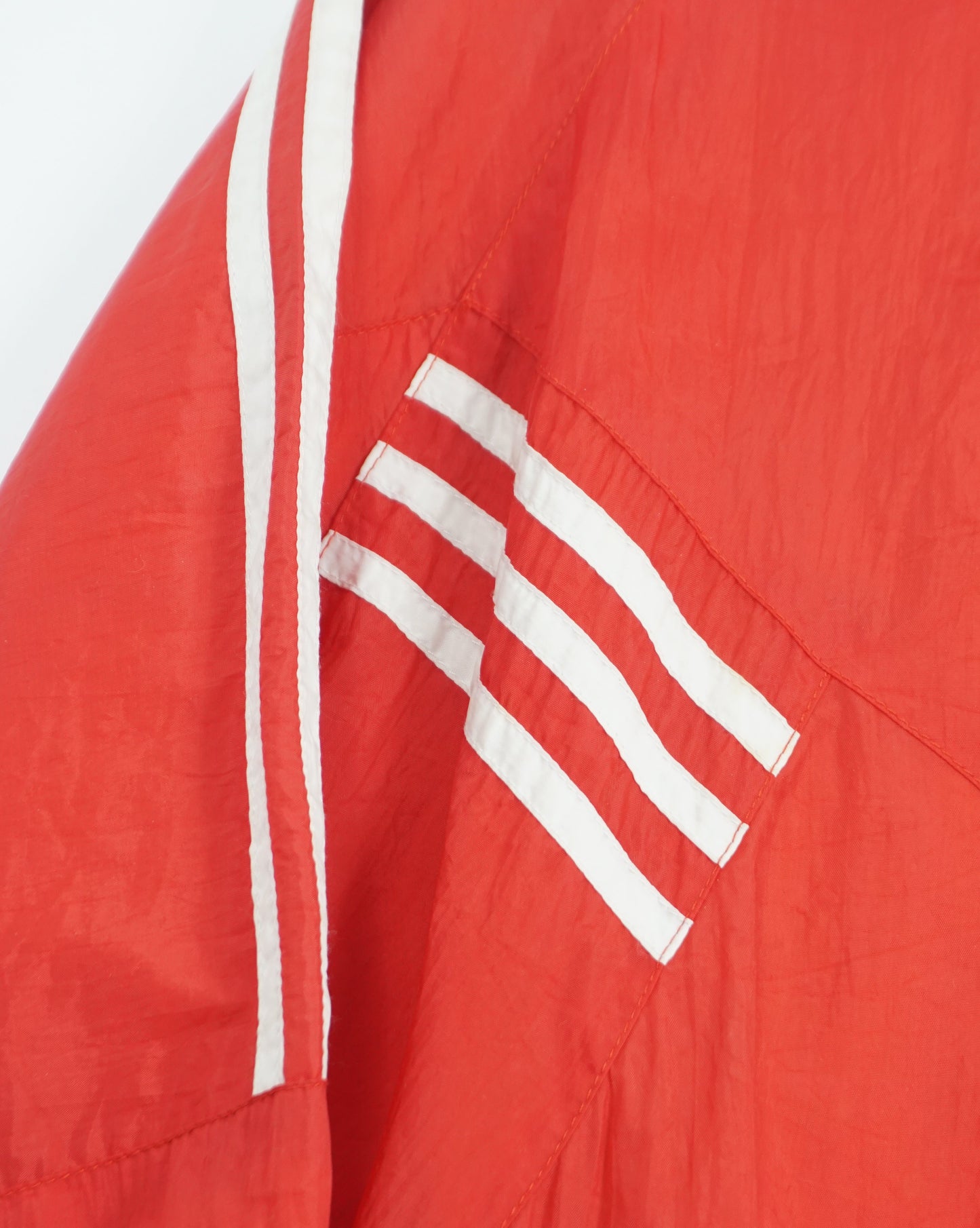 France Print Red Track Zip Jacket with Stripe Detail