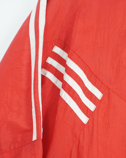 France Print Red Track Zip Jacket with Stripe Detail