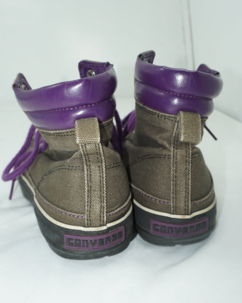 Converse Outdoor Canvas Trek Hi Brown/Purple