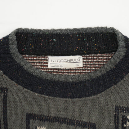 J.J. COCHRAN USA Native Wolf Art Knit