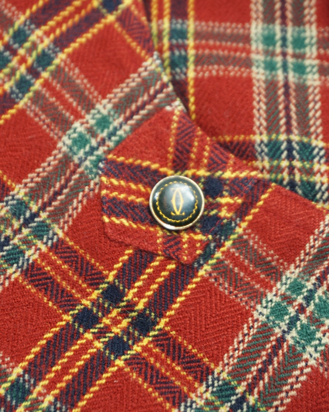 Vintage Red Plaid Work Shirt