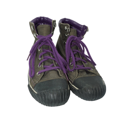 Converse Outdoor Canvas Trek Hi Brown/Purple