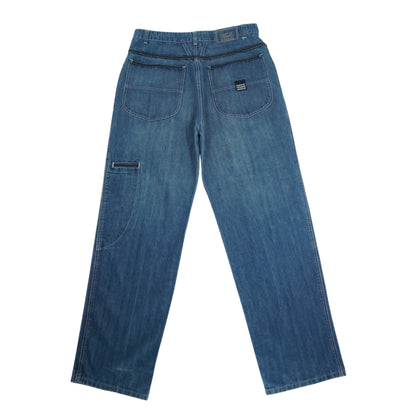 Marithé + François Girbaud Faded Indigo Denim Pants