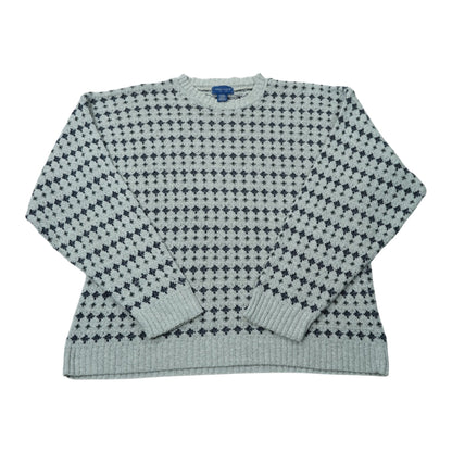 TOWNCRAFT Geometric Pattern Knit Sweater