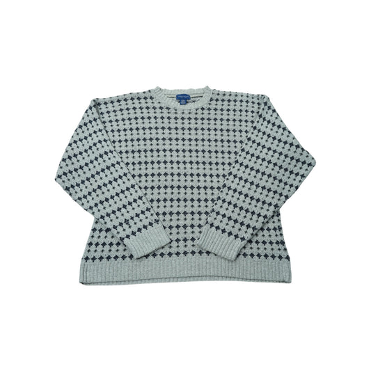TOWNCRAFT Geometric Pattern Knit Sweater