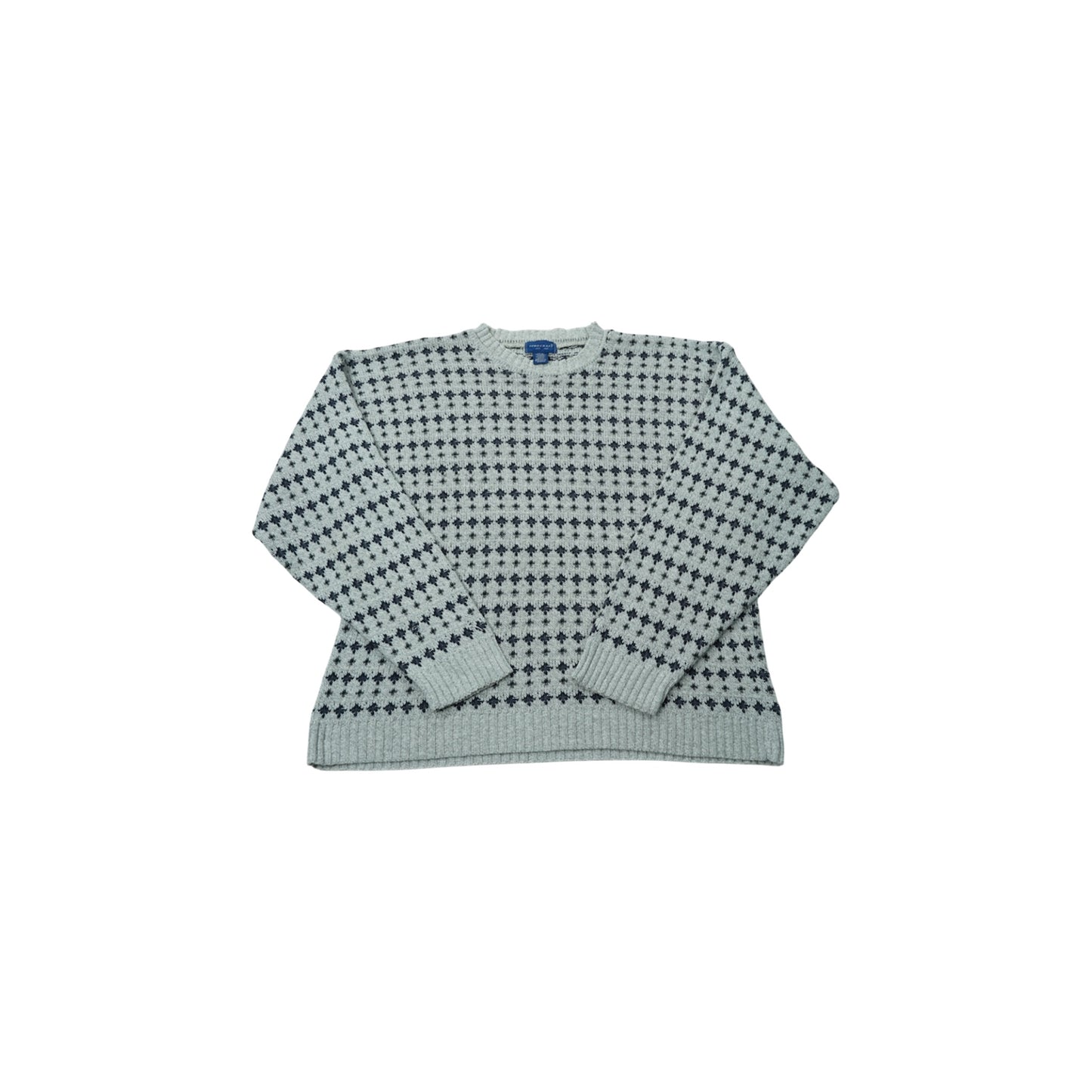 TOWNCRAFT Geometric Pattern Knit Sweater