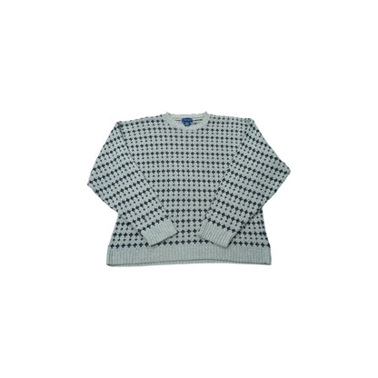TOWNCRAFT Geometric Pattern Knit Sweater