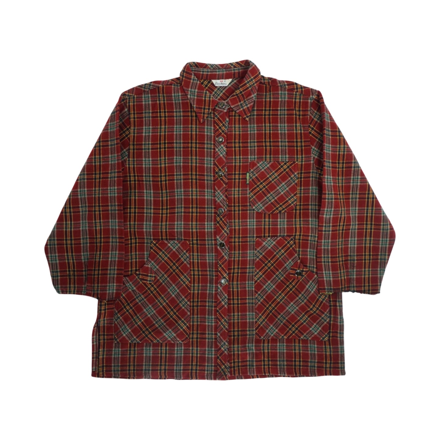 Vintage Red Plaid Work Shirt