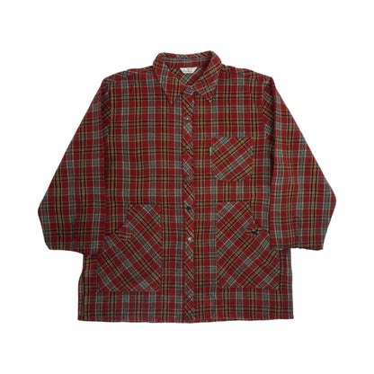 Vintage Red Plaid Work Shirt