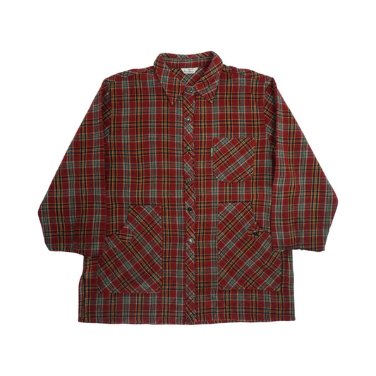 Vintage Red Plaid Work Shirt