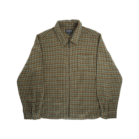 Woolrich Plaid Wool Zip Jacket
