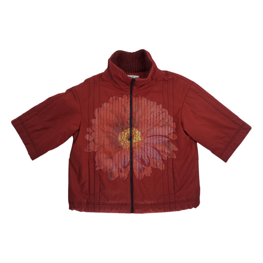 Crimson Bloom Padded Jacket