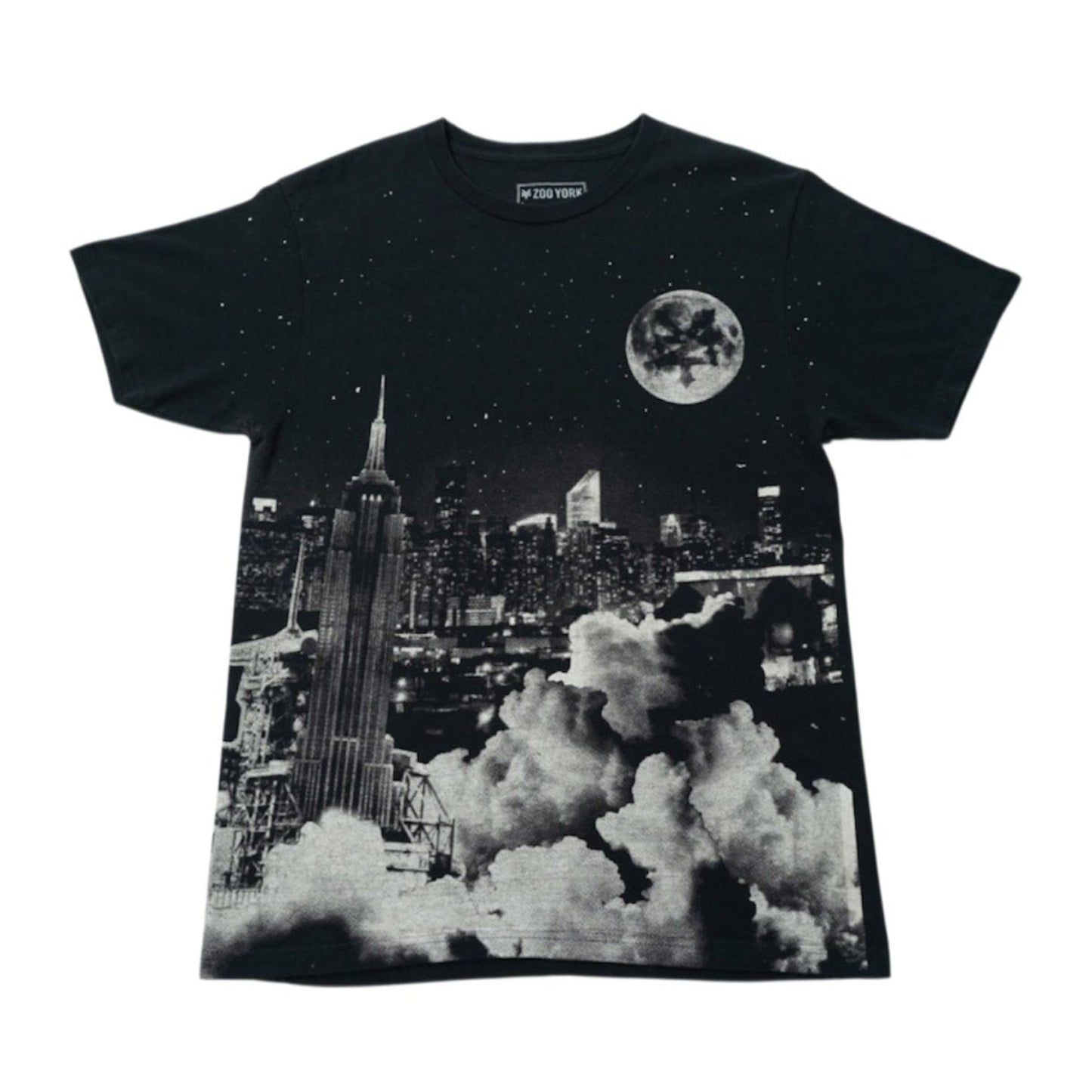ZOO YORK / All Over Print Tee / NYC Skyline × Full Moon