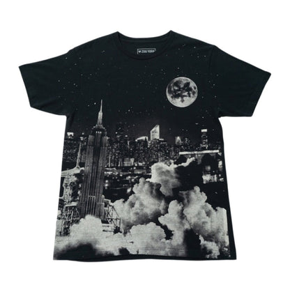 ZOO YORK / All Over Print Tee / NYC Skyline × Full Moon