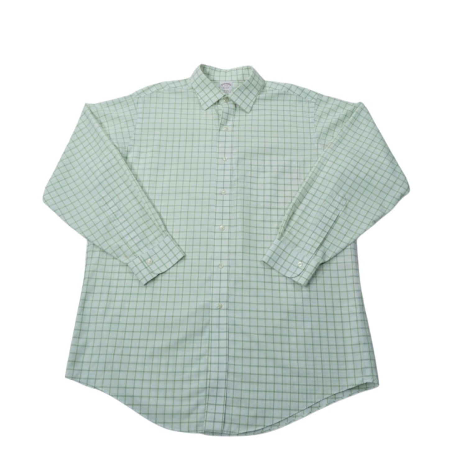Brooks Brothers Button Down Shirt – Pale Mint Grid