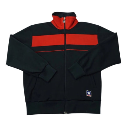 90s–00s DEADSTOCK FEEL Track Jacket – Black × Red / CONVERSE