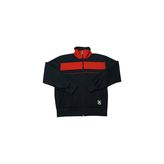 90s–00s DEADSTOCK FEEL Track Jacket – Black × Red / CONVERSE