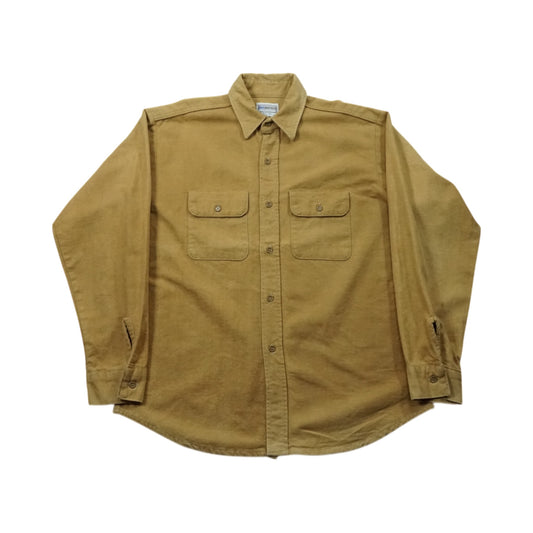FIVE BROTHER Heavy Flannel Shirt Mustard (L–XL)