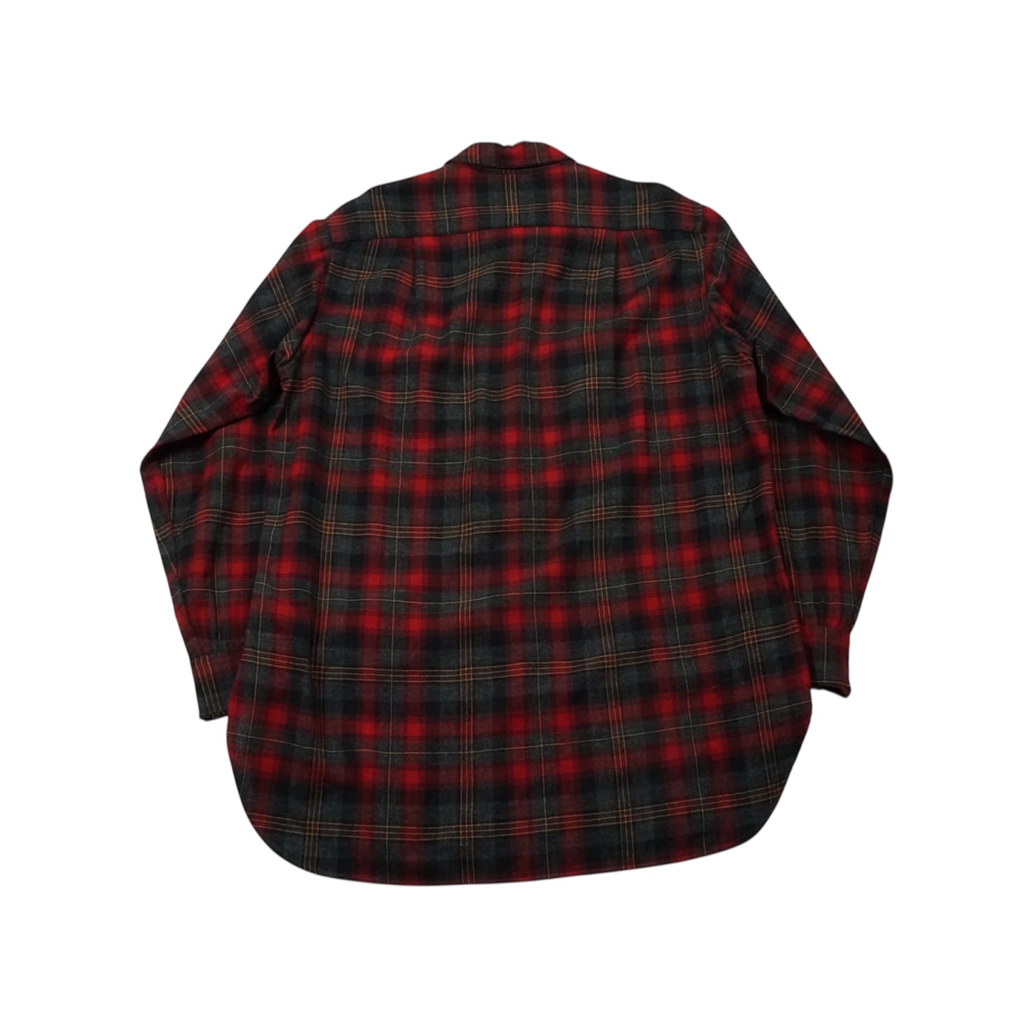 PENDLETON Plaid Wool Shirt – Faded Red × Black (XL) / USA