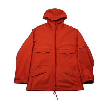 4-Pocket Hooded Full-Zip Jacket – Burnt Orange (XL)